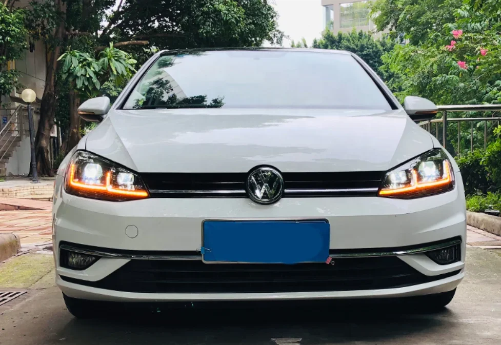 Фара для Volkswagen VW Golf 7th 2013-2020 светодиодная система освещения фара передний бампер