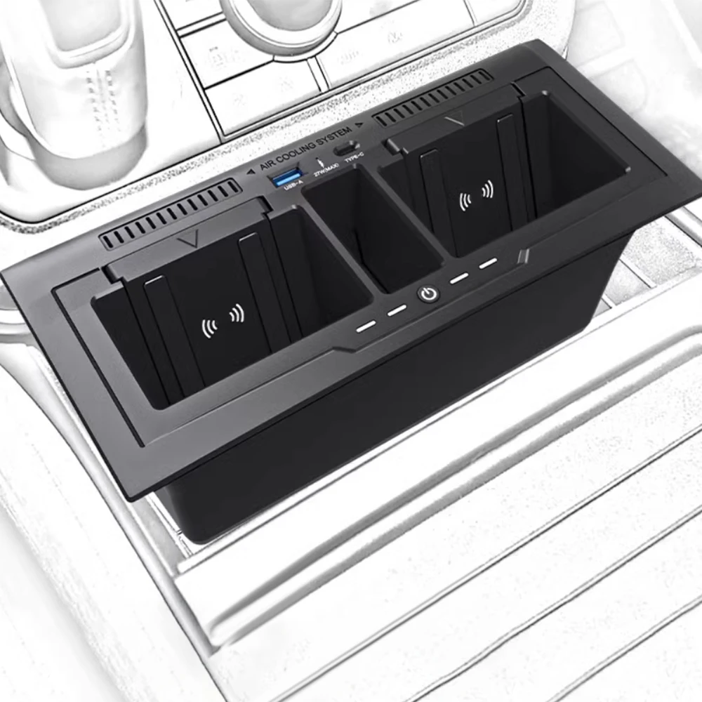 

Автомобильное беспроводное зарядное устройство 15 Вт для Land Rover Defender 110 130, зарядная пластина, держатель для телефона, крепление для мобильного телефона 2020-2023, аксессуары для тюнинга