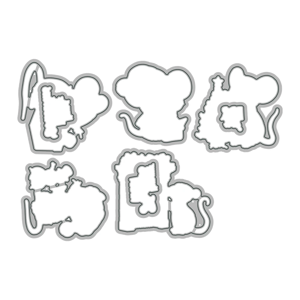 Mangocraft милая маленькая мышка рождественские подарки вырубные штампы прозрачный