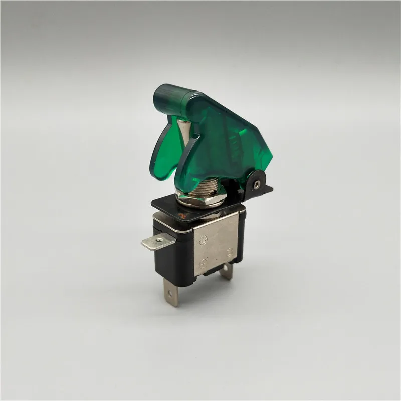 

Красный, синий, зеленый, желтый, белый, автомобильный, лодка, грузовик, светодиодный тумблер с подсветкой и защитной крышкой для самолета, 12V20A