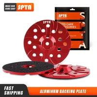 spta 5 inch 125mm aluminum backing plate disc red for car polish dual action da polisher buffering machine gadget