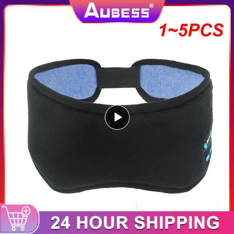 

1~5PCS Sleep Masque With Wireless Headphones Washable Sleep Headphones 5.0 Wireless 3D Masque Earbuds For Side Sleepers Men