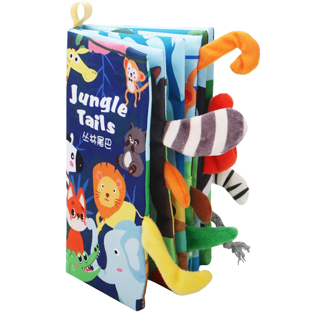 

Baby Book Books Toys Cloth Crinkle Months Babies Soft Toy Animal Year Gifts Tails Old Boys Boy 6 Infant Sensory First Feel