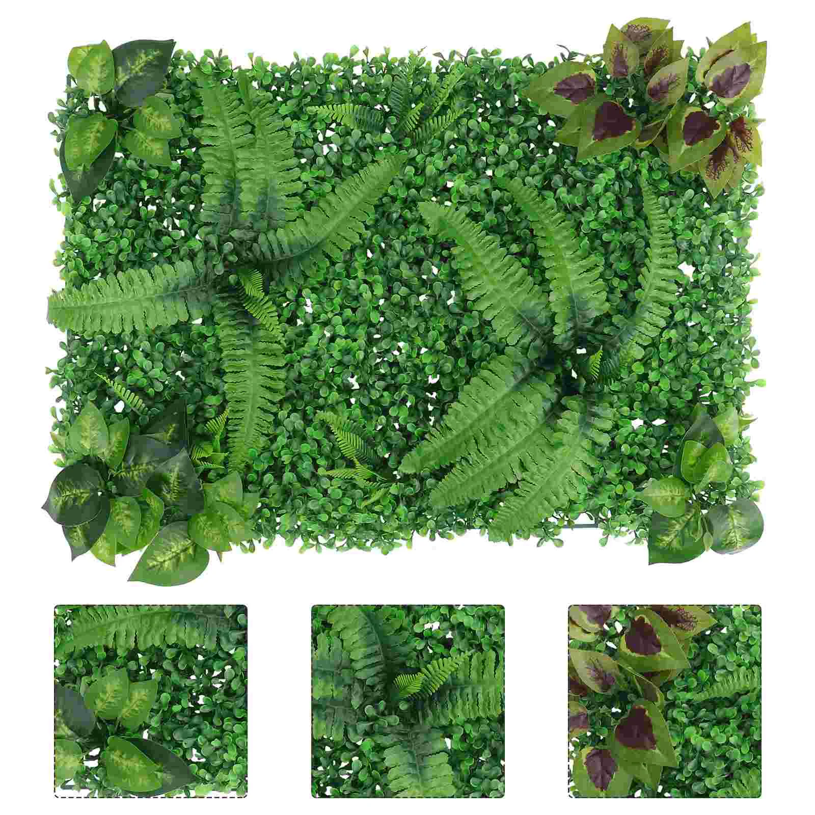 

1pc Artificial Turf Household Wall Decor Decorative Green Wall for Decor Wall Garden