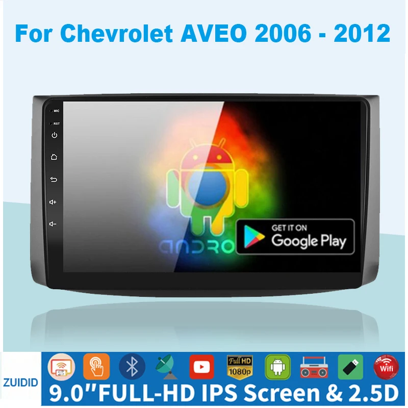 $552.00 2G+32G Android10.1 For Chevrolet AVEO T250 2006 - 2012 car radio 2 din android Auto Multimedia GPS Track Carplay 2din DVD
