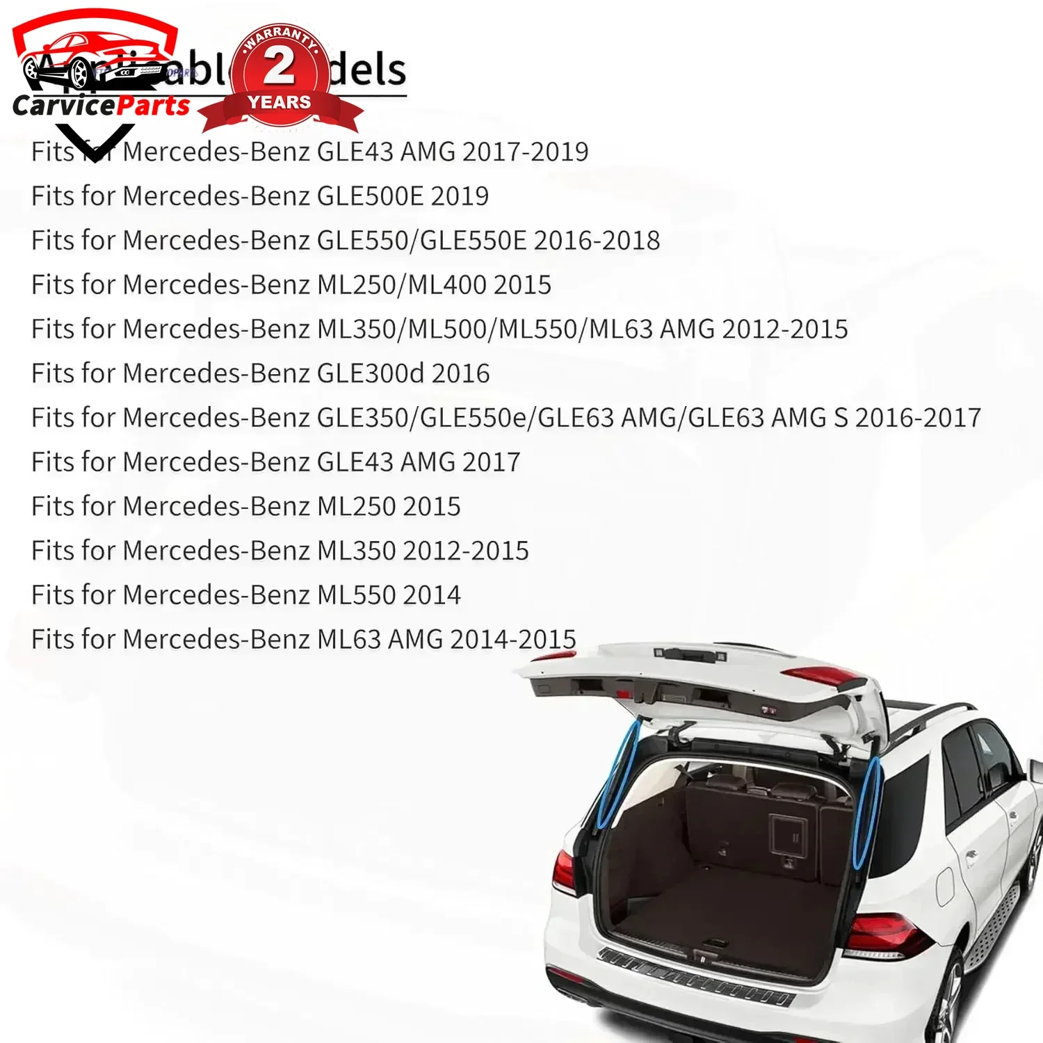 Силовой подъемник люка подъемная стойка багажника для Mercedes-Benz W166 ML GLE-Class ML350 ML63