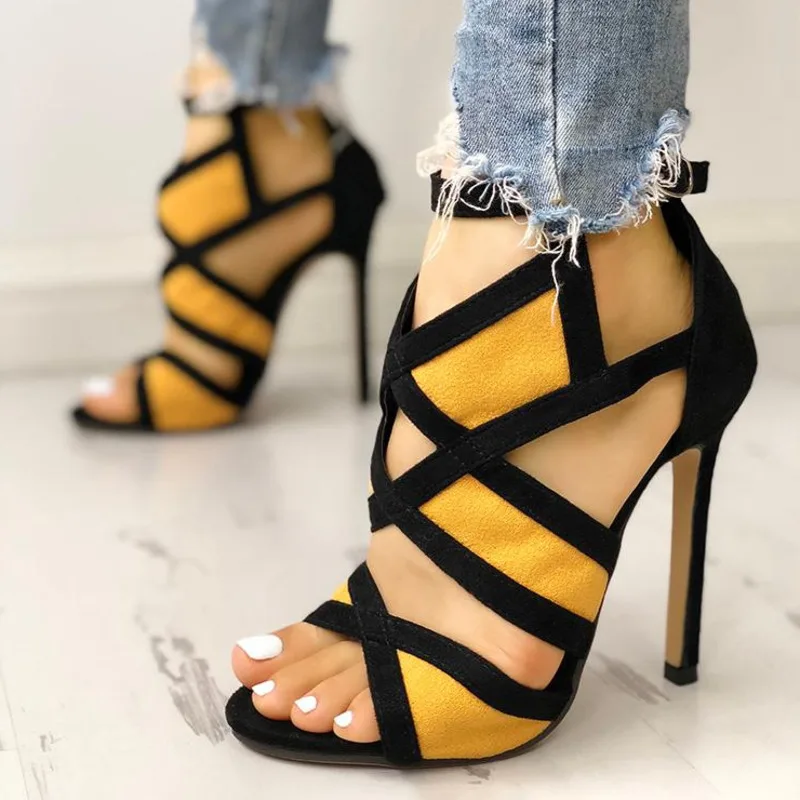 

Sexy High Heels Sandals Women New 2023 Summer Open Toe Big Size 43 Women's Sandals Lady Footwear Femme Sandalias