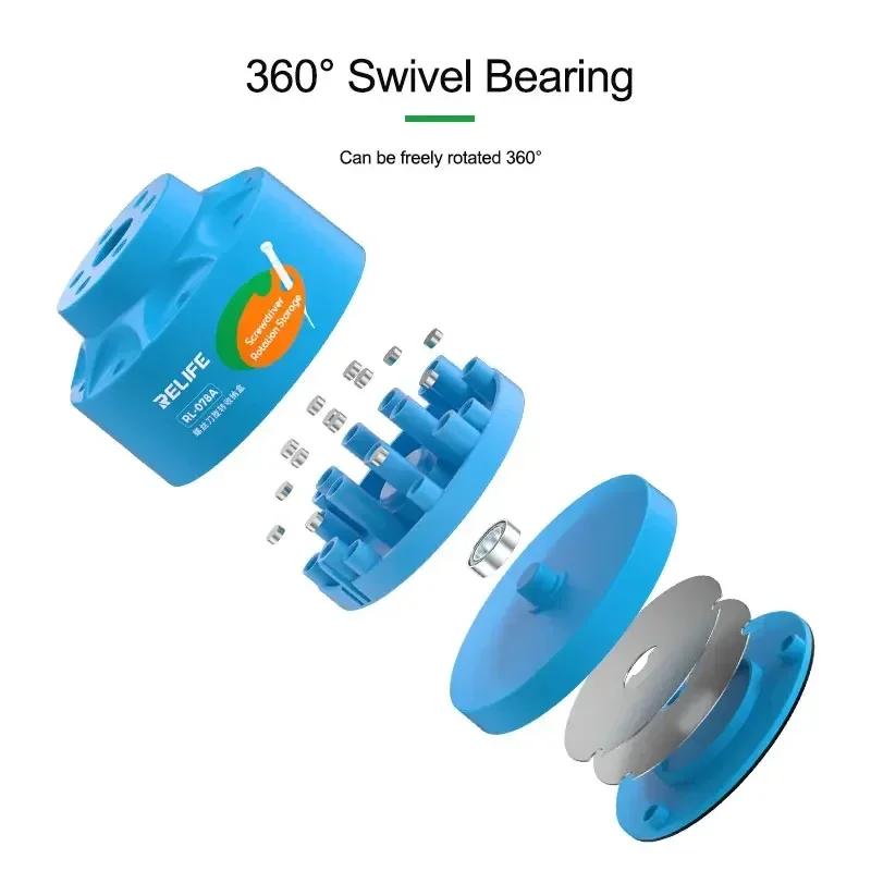 Вращающаяся коробка для хранения отверток RELIFE подставки ремонта паяльника с