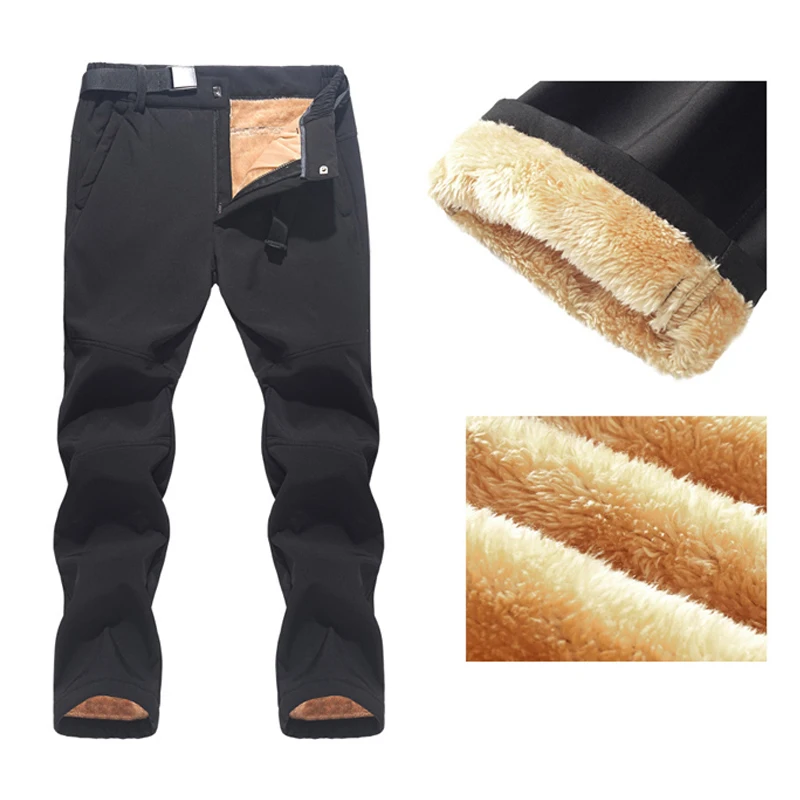 Мужские зимние брюки TRVLWEGO для походов кемпинга мягкие ветрозащитные утепленные