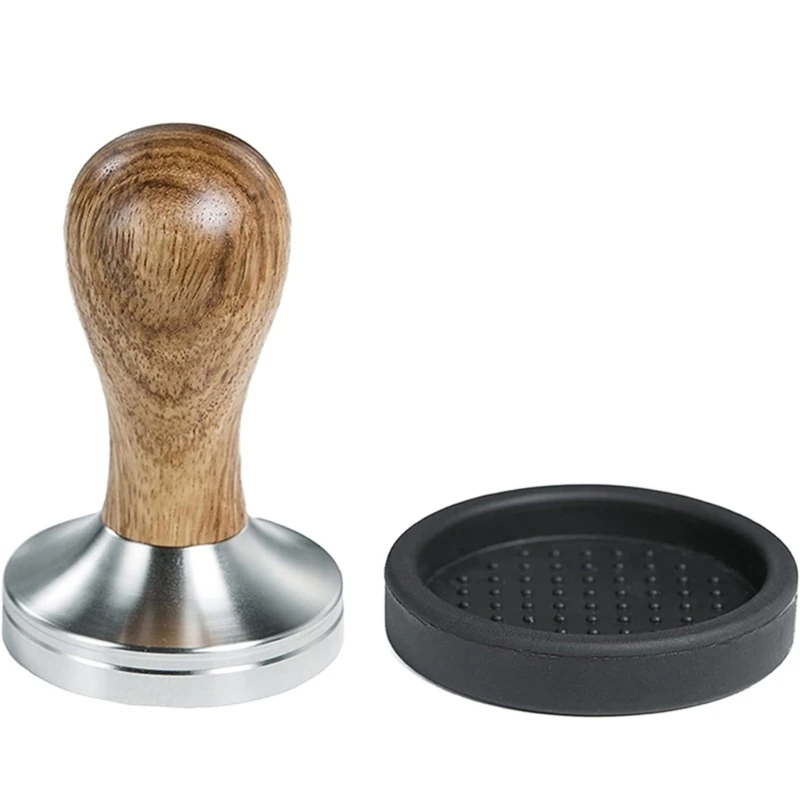 

Stainless Steel Espresso Tamper Silicone Coffee Tamper Mat Gift for Coffee Lover