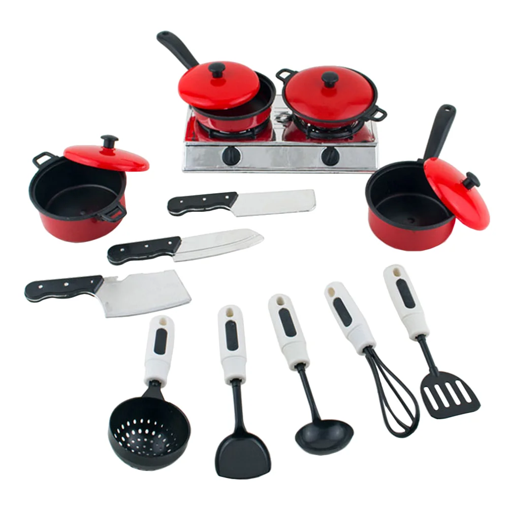 

Kitchen Toys Kids Cooking Play Set Pretend Children Playthingimitation Toddler Playset Cookware Simulation Panspots Toy