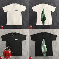 black white travis scott t shirt big green cactus jack short sleeve oversize