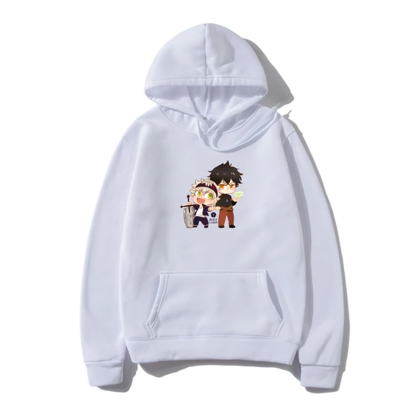 

Толстовка с капюшоном в виде черного клевера, толстовка с капюшоном Chibi Asta и Yuno, Пляжная Толстовка XXX, Мужская Симпатичная хлопковая Осенняя ...