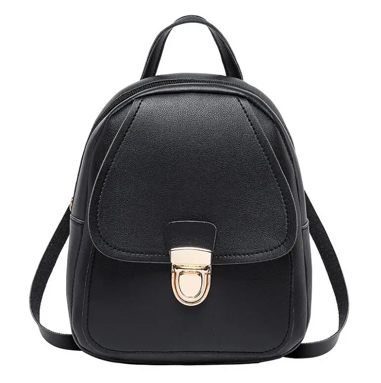 

2022 New Women Backpack PU Rucksack Travel Waterproof Female Bags Lady