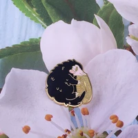 cute cartoon animal hard enamel pins magic badge lapel pin brooch for jewelry accessory