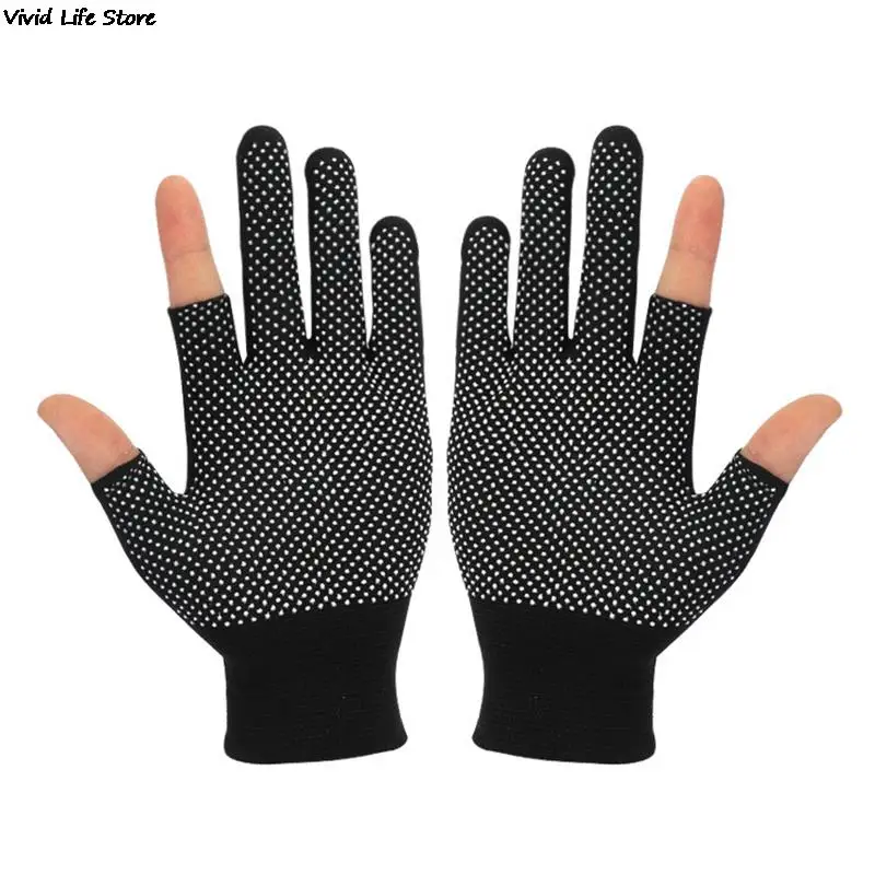 

Non-slip Touchscreen Nylon Gloves Men Women Summer Outdoor Riding Sport Fitness Breathable Non-slip Sunscreen Half Finger Gloves