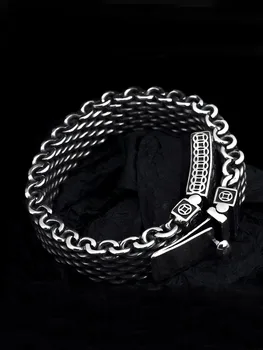 Silver Hand Trendy Men's Bracelet 5