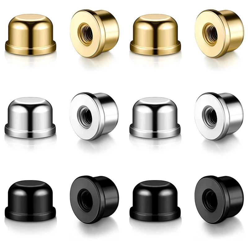 

12Pcs Lamp Finials Metal Solid Lamp Finial 1/4-27 Thread Lamp Topper 1/2 Inch Lamp Finials Caps Tapped Lamp Finials Knob
