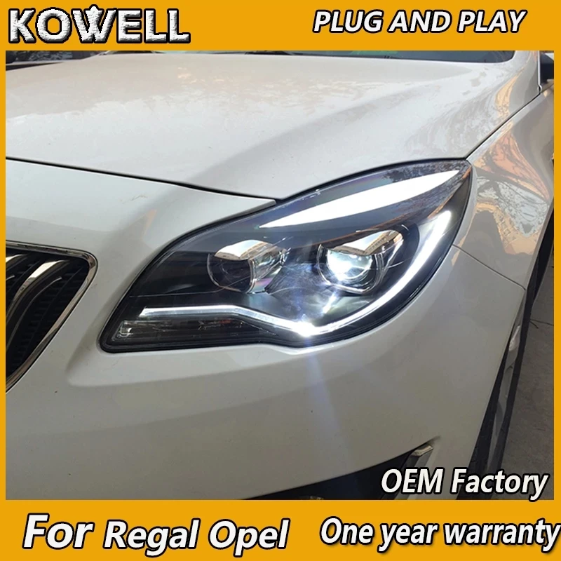KOWELL автомобильный Стайлинг для Buick Regal фары 2014 2015 2016 Verano Opel Insignia DRL указатель