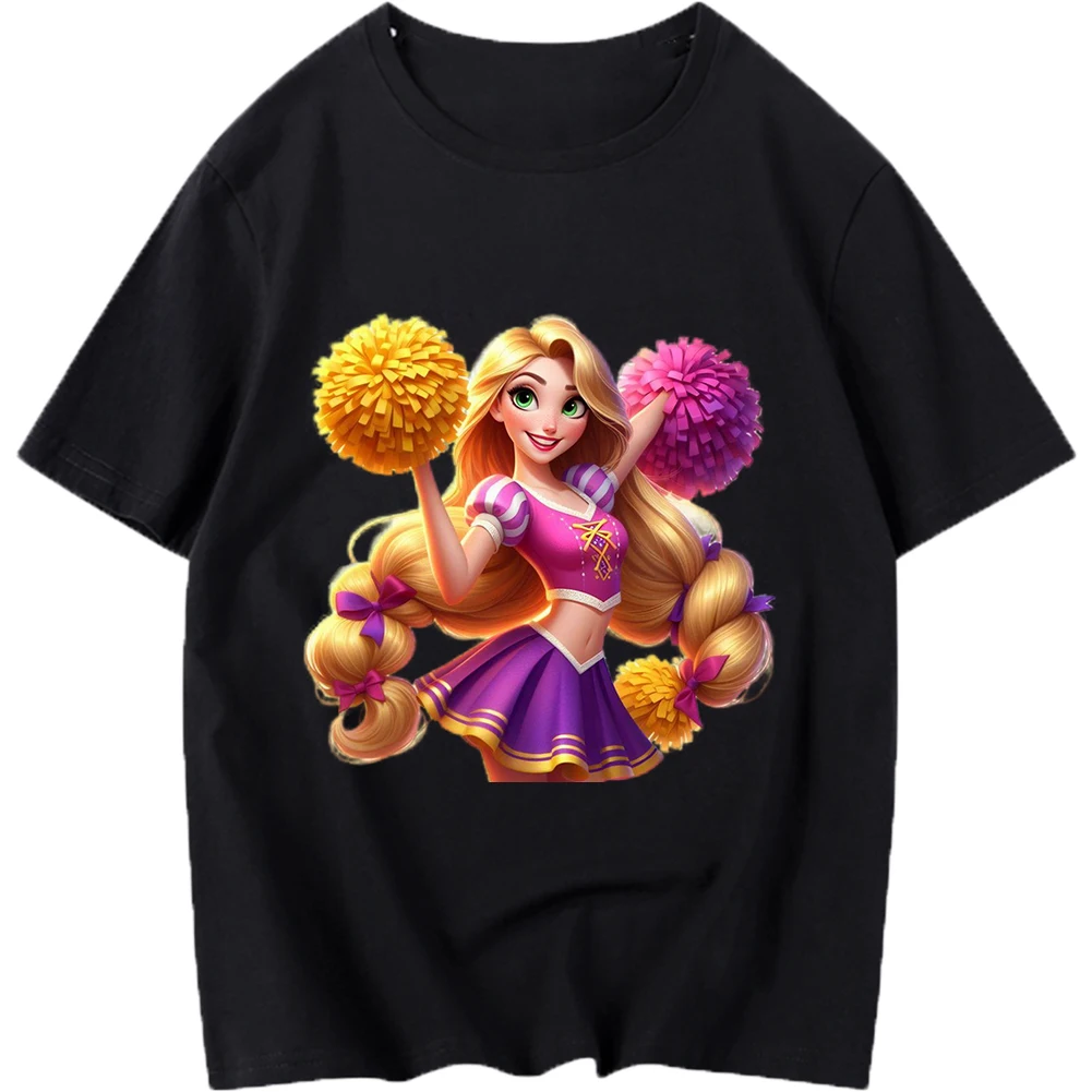Disney Rapunzel Princess Iron On Heat Transfer Stickers For Clothes DTF Pinted Vinyl Thermal Appliques Washable T-Shirt Decal