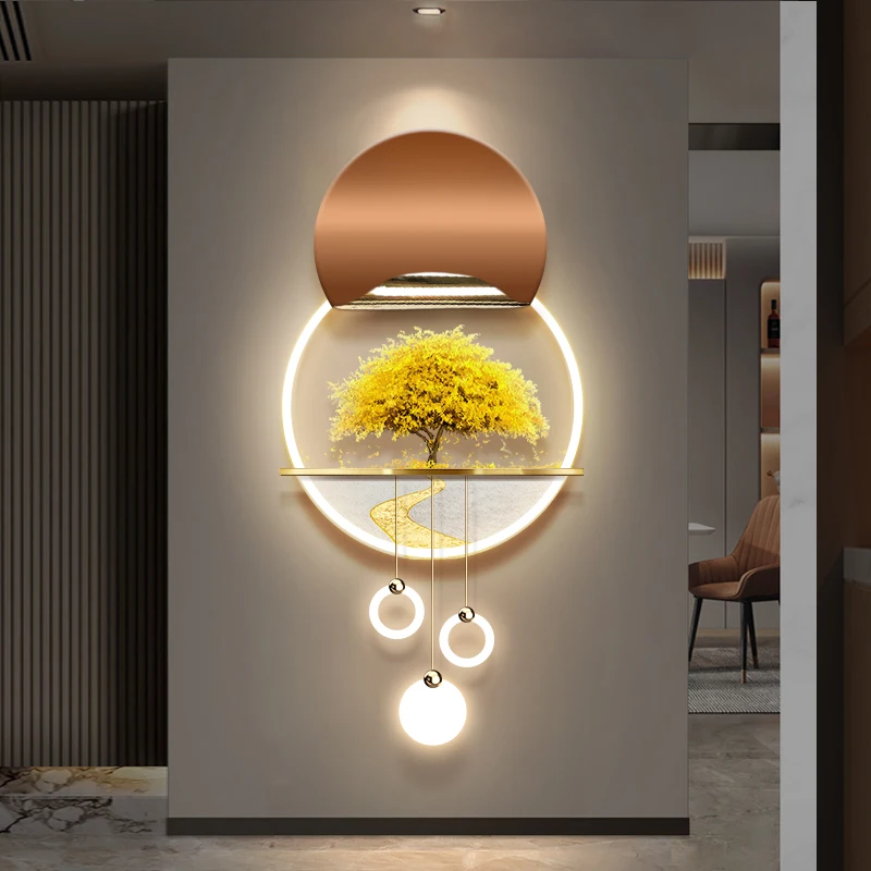 

Домашняя искусственная Высококачественная трехмерная светодиодная подсветка, картина, современный минималистичный коридор, светящаяся Ф...