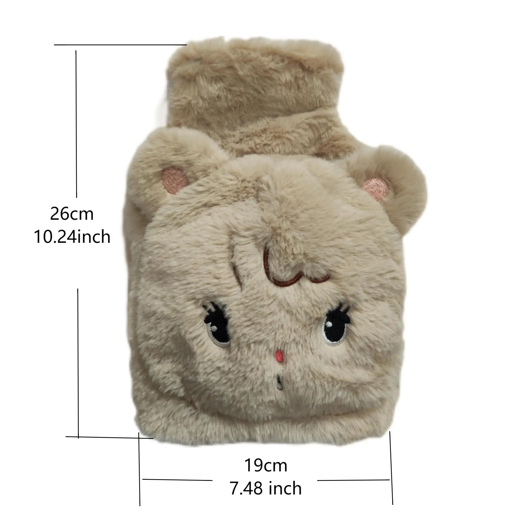 1000 мл сумка для горячей воды из ПВХ внутри с инъекцией милый мультяшный медведь