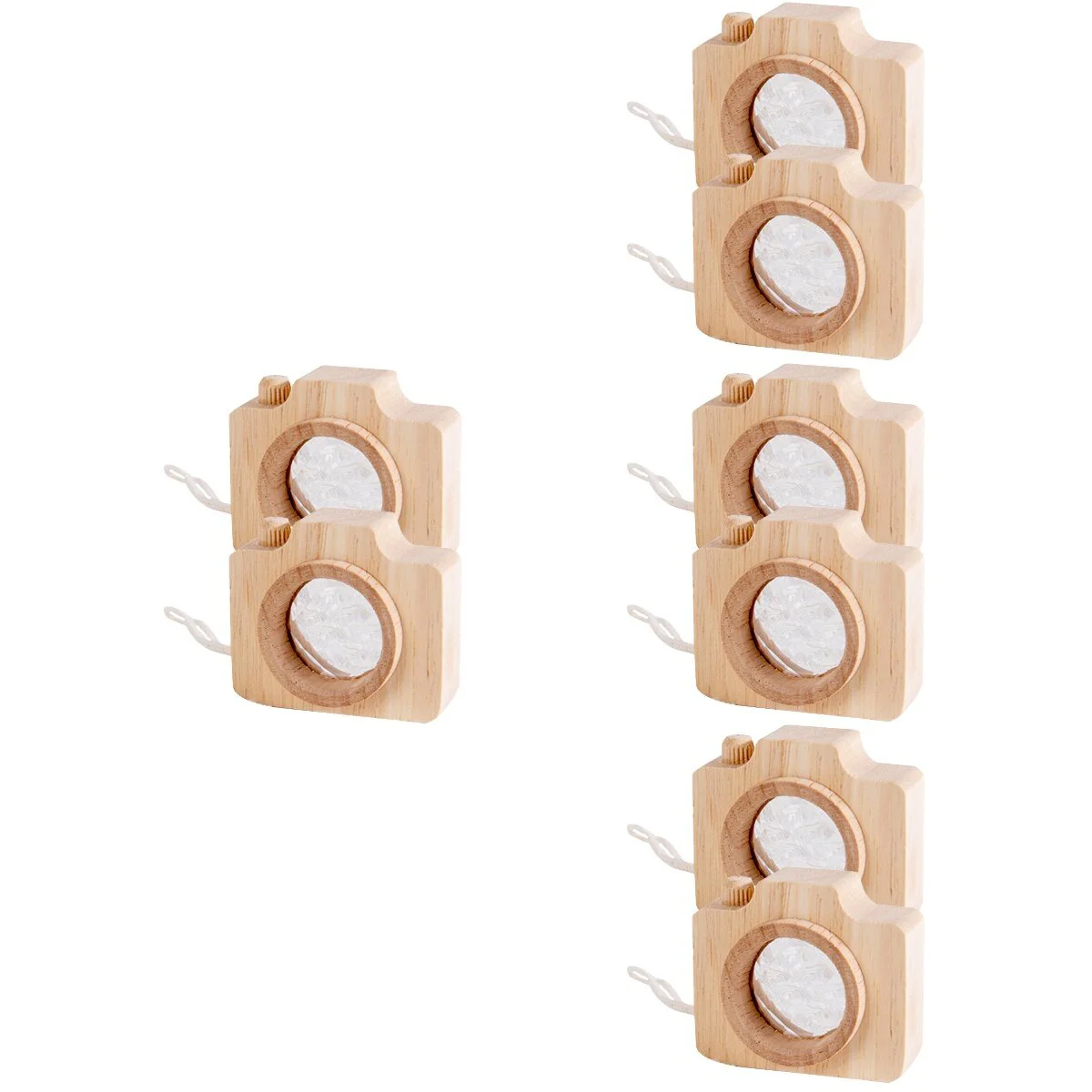 

8 Pcs Woody Toy Camera Lens Kid Kaleidoscopes Gift Wooden Cameras Funny Kalidescopes Decorative