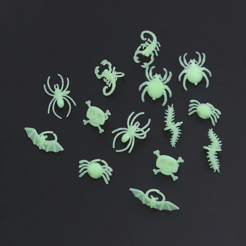 24 шт. светящиеся кольца на палец в виде головы призрака