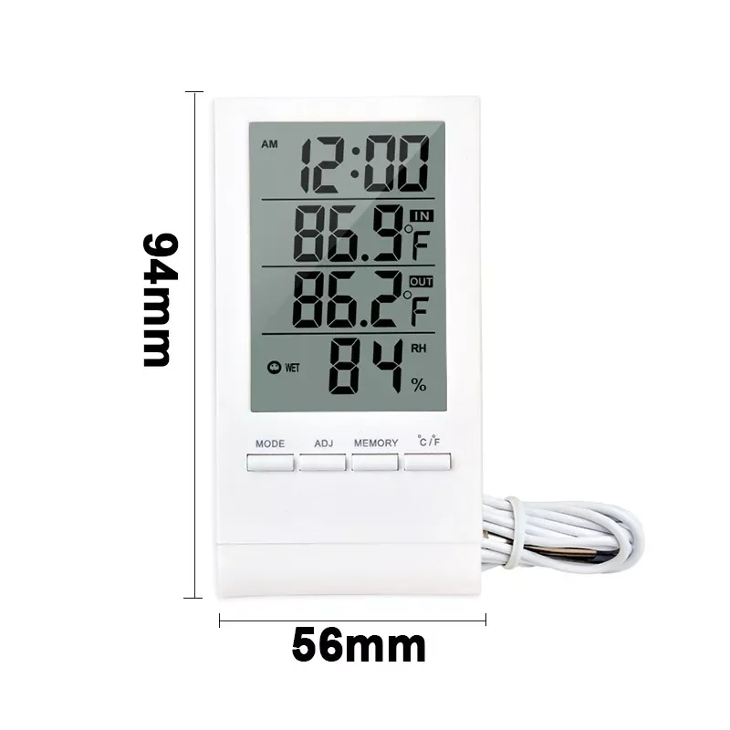 

LCD Digital Temperature Humidity Meter Backlight Home Indoor Electronic Hygrometer Thermometer Weather Station Baby Room
