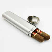 new double cigar tube stainless steel cigar thickened stainless steel humidor cigar accessories