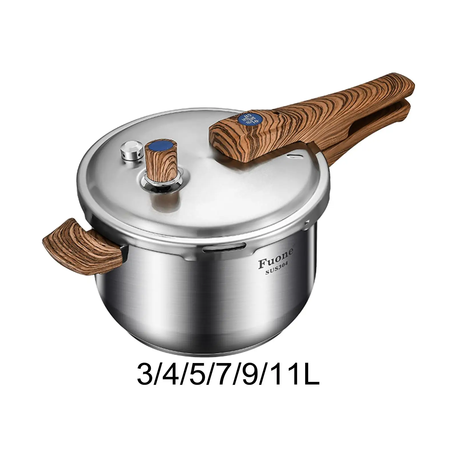 

Stainless Steel Pressure Cooker Professional for All Hob Types Rice Cooker for Restaurant Kitchen Indoor Outdoor Home Family