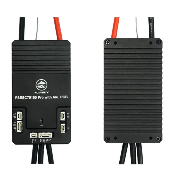 Фото Контроллер скорости Flipsky 75100 Pro 75V 100A ESC на алюминиевой плате на базе VESC для электроскейтборда, самоката, электровелосипеда, DIY-проектов №1