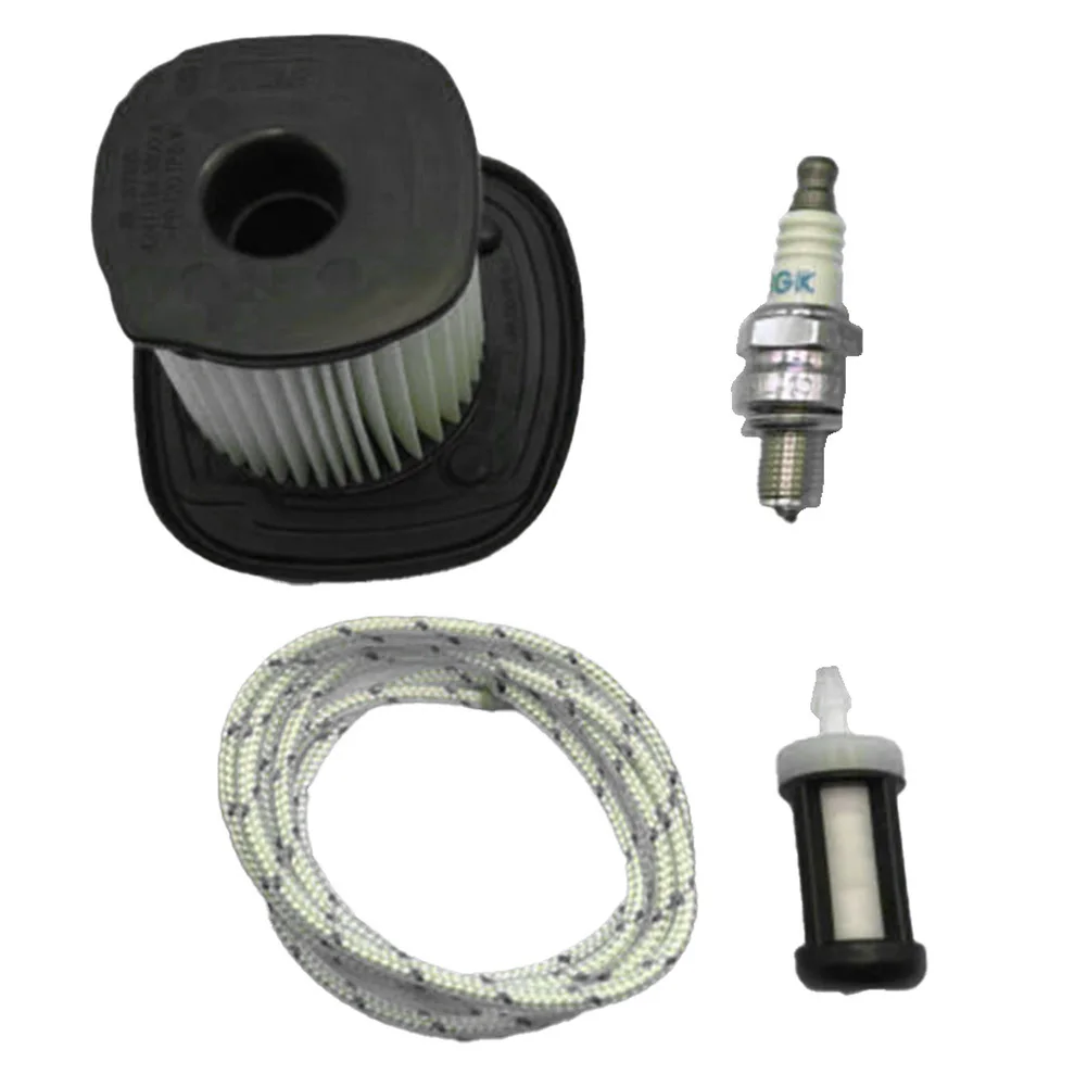 

4pcs Leaf Blower Air Filter Ergostart 8*6.7*4.4cm For STIHL Service BG86-CE+SH86 HD2 Air Filter Fuel Filter Spark Plug Pull Cord