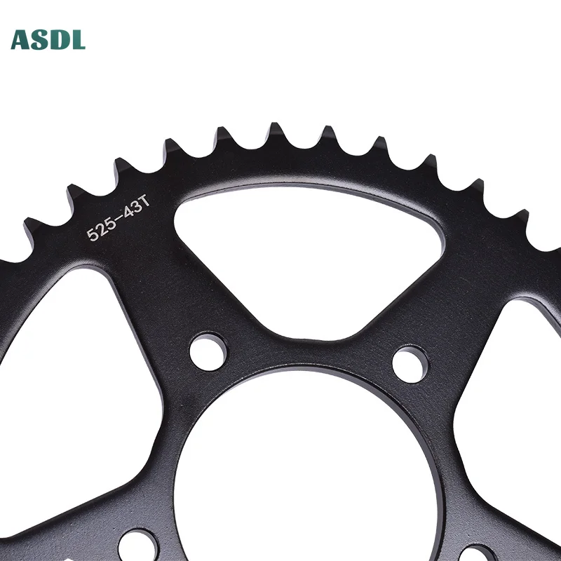 Передняя и задняя звездочка мотоцикла 525 43T 14T карбюрированная сталь для Benelli 500