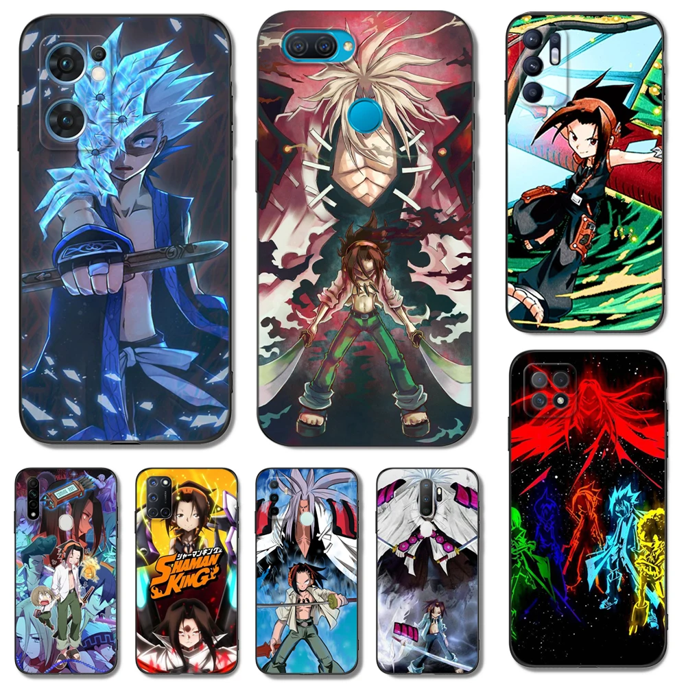 Черный чехол ТПУ для OPPO Reno 7 7Z 8 Lite 4G 5G PRO F11 F17 F15 F19 F19S F21 Shaman King