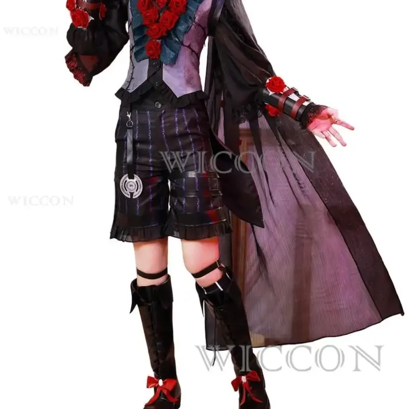 Костюм для косплея пациентов с V-образным вырезом черная Готическая роза
