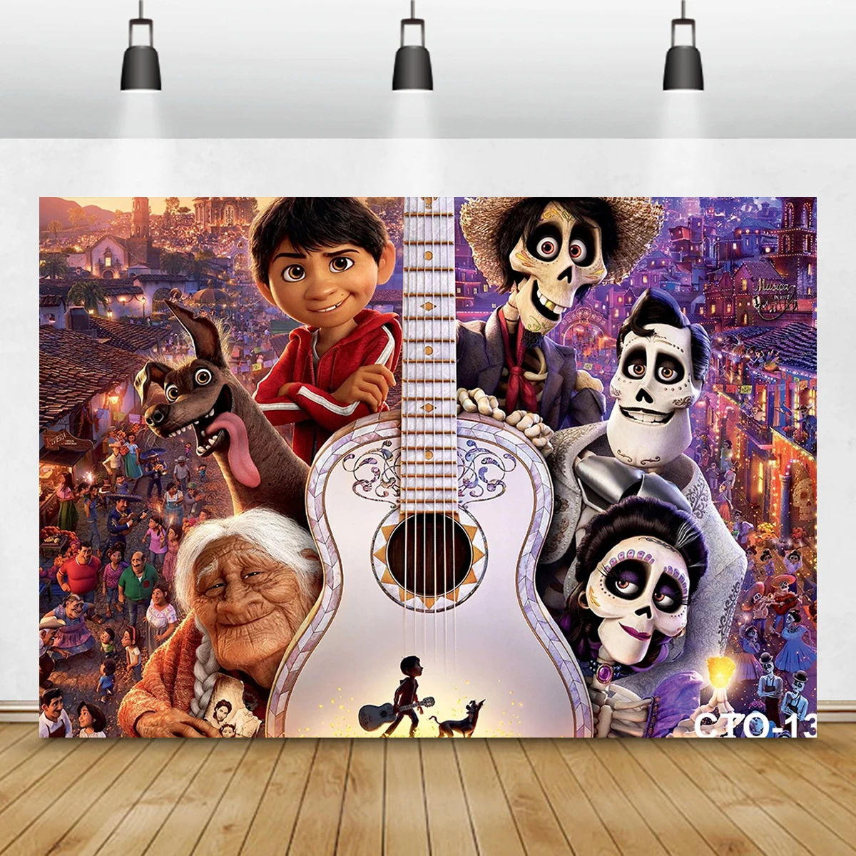 

День мертвых дневник мексиканский череп мультфильм праздник карнавальное платье-манеж Танцевальная вечеринка фон для фотосъемки