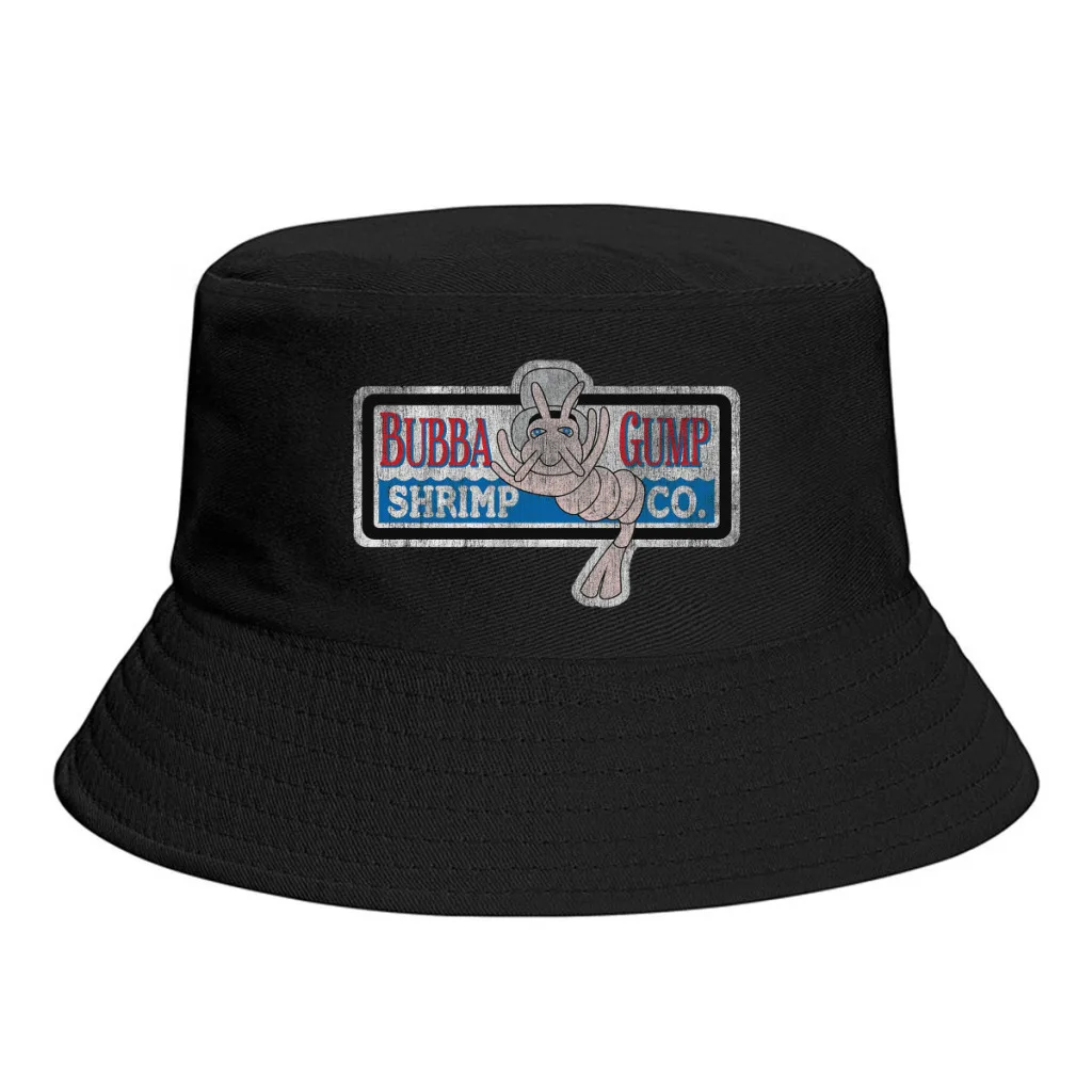 

Summer Unisex Hip Hop Bucket Hats Bubbas Shrimp Co Essential Women Men Fisherman Hat Forrest Gump Tom Hanks Outdoor Cap