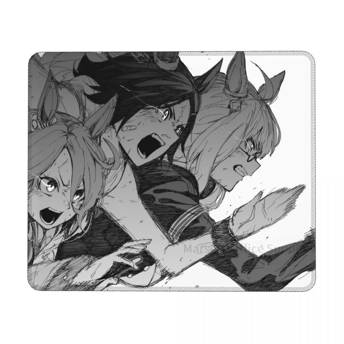 

Гоночный коврик для мыши красивый Дерби игровой Настольный коврик для клавиатуры креативный Настольный коврик с блокировкой границы Проти...