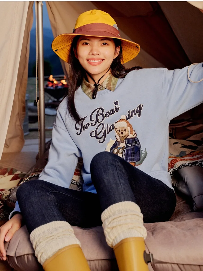 

Зимние флисовые толстовки с капюшоном, повседневная толстовка синего цвета с длинными рукавами, женская одежда, платья для женщин, Traf