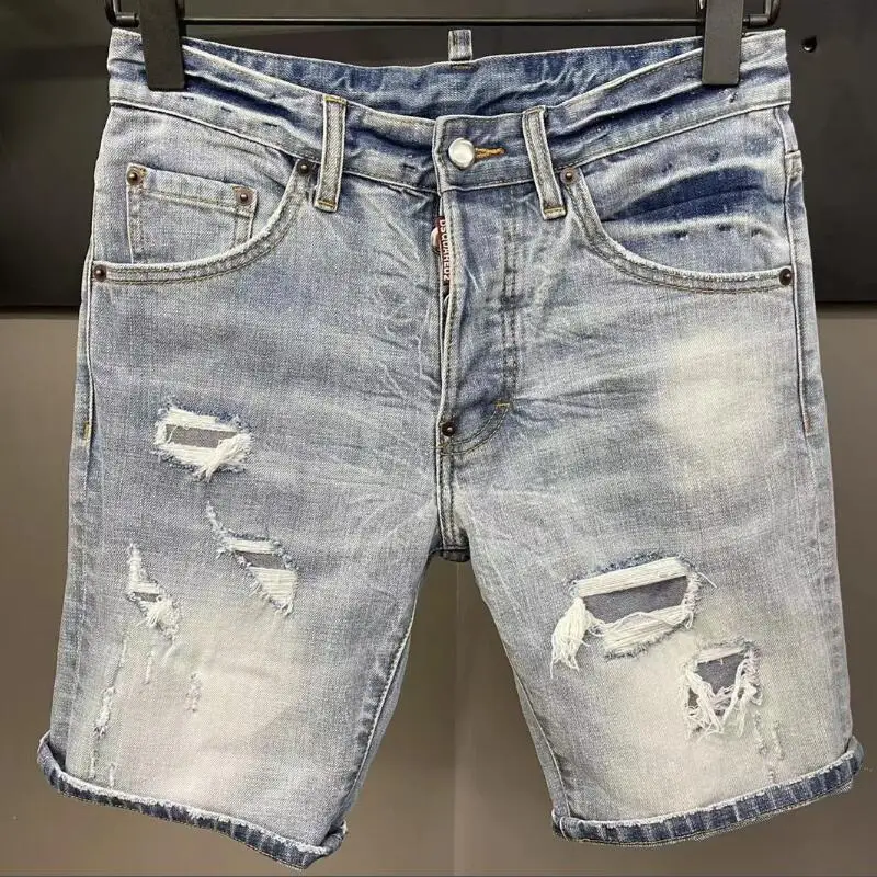 

DSQUARED2 Hole Men's Slim Cut Stretch Denim Short Pants Jeans D070