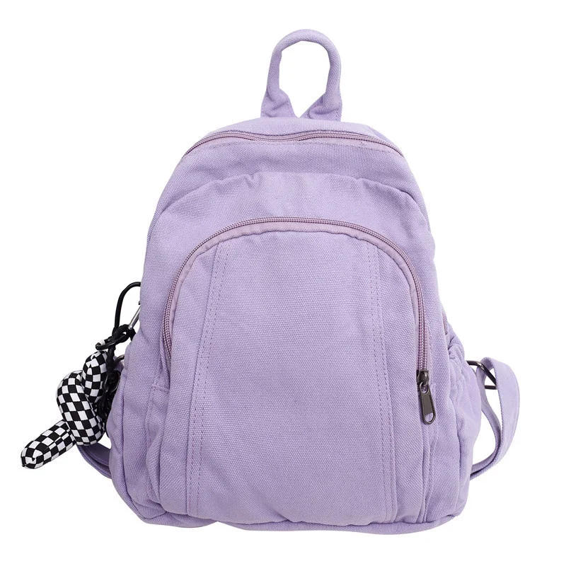 

Женский холщовый рюкзак для учебников, модная Повседневная Мягкая тканевая дорожная сумка для ноутбука, школьный ранец