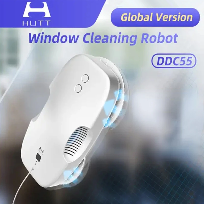 

Global version HUTT Window cleaning robot DDC55 Electric Window Cleaner Smart Auto Magnetic Glass Tile wall Household cleaning