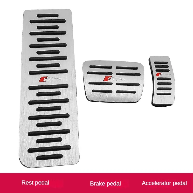 

LULECI газовые топливные подножки, педали, подходят для Audi A4 A5 A6 F5A B9 B8 C7 C8, противоскользящие накладки на педаль акселератора без сверления
