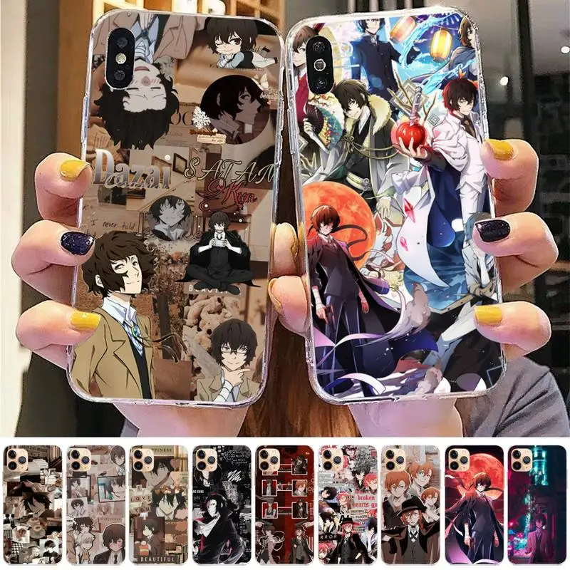 

Japan Anime Bungou Stray Dogs Dazai Osamu Phone Case for iPhone 11 12 13 mini pro XS MAX 8 7 6 6S Plus X 5S SE 2020 XR case