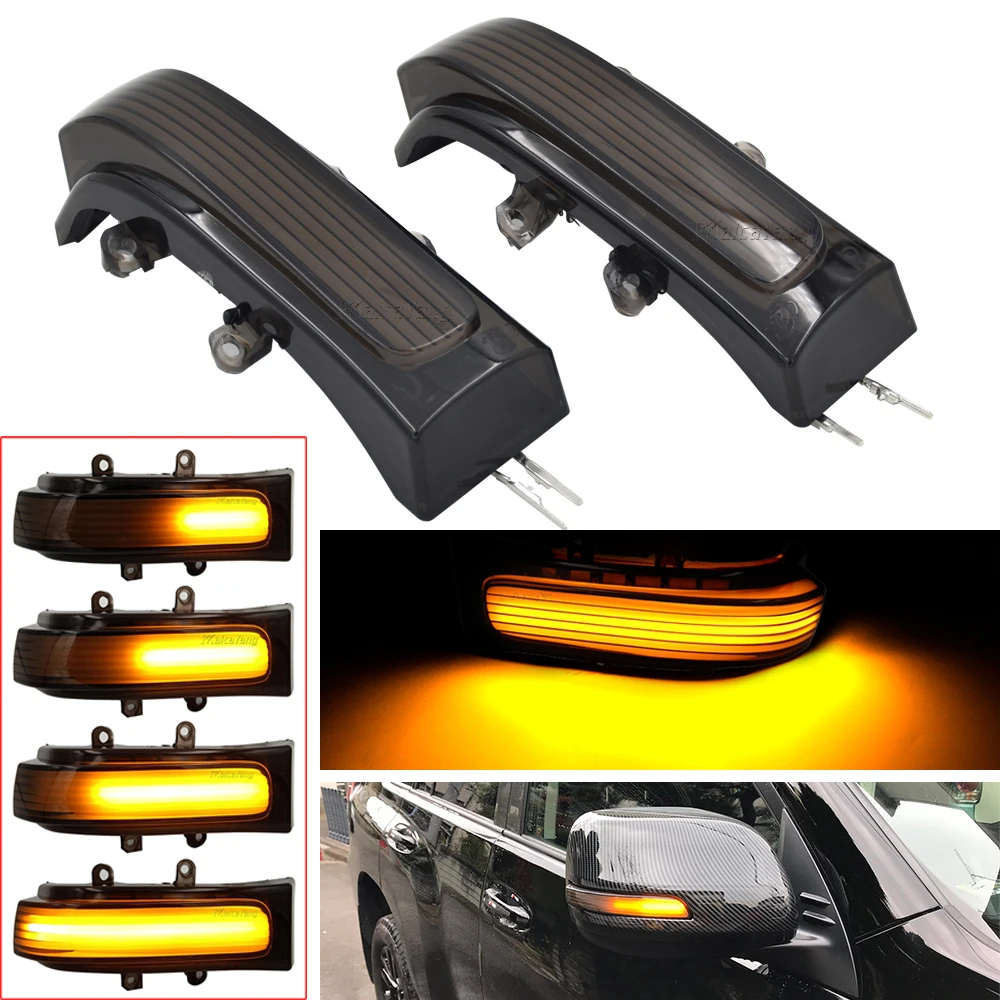 

Dynamic Turn Signal Light LED Side Mirror Sequential Lamp Blinker For Toyota Alphard AH20 Sienna XL30 Highlander XU40 RAV4