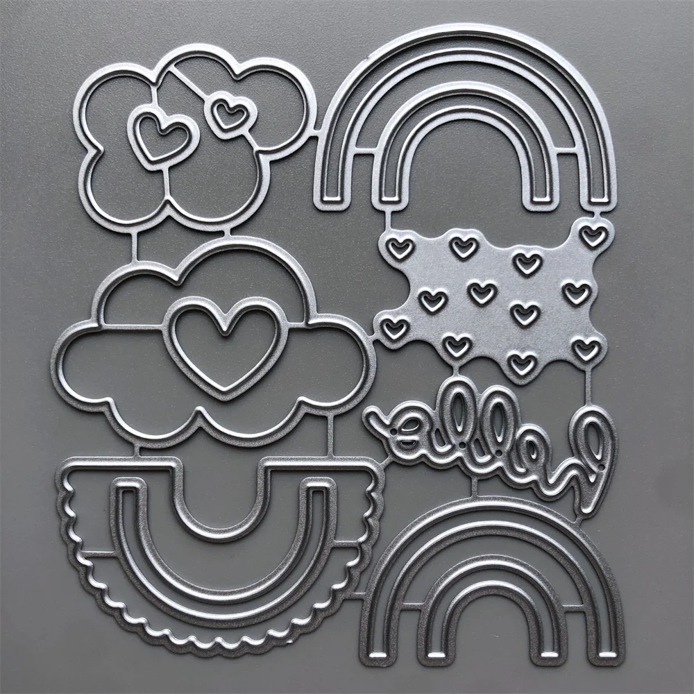 2022 Новые Облака Радуга Металлические Вырубные штампы Сделай Сам Скрапбукинг