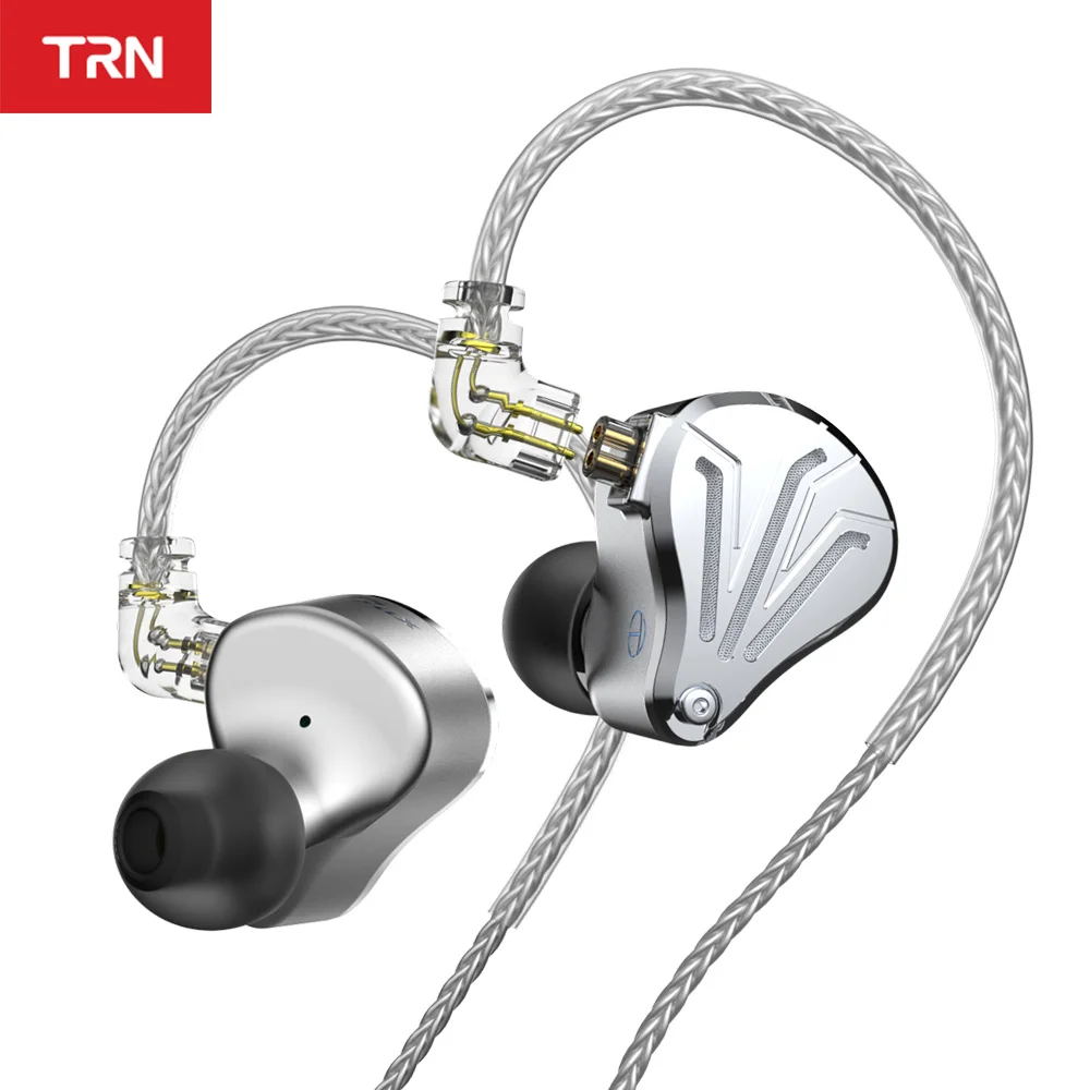 TRN BAX 2EST + BA 1DD гибридные металлические наушники в ухо IEM HIFI DJ монитор для бега