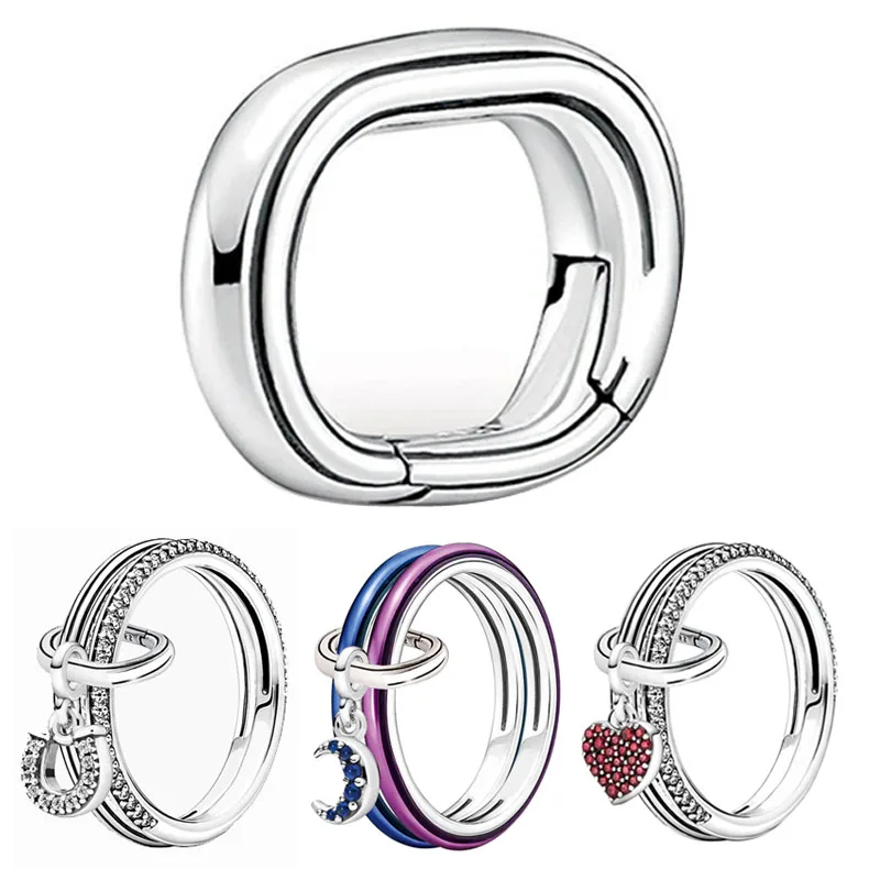 

Authentic 925 Sterling Silver Ring Connector Used For Me Styling Ring For Women Gift Fashion Jewelry