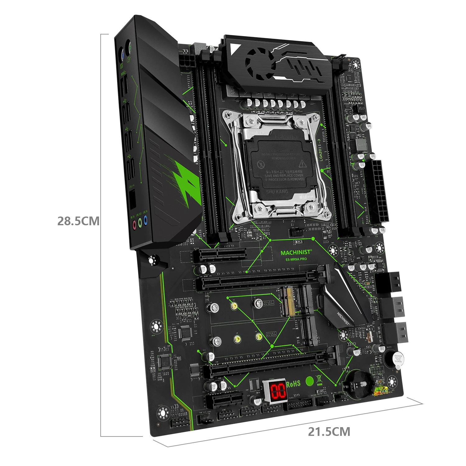 Комплект материнской платы Machinist E5 MR9A PRO LGA 2011-3 с процессором Xeon 2670 V3 + DDR4 32 Гб RAM